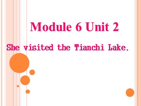 五年级下册英语（外研版三起点）外研版Module6 She visited the Tianchi Lakeppt课件第9页