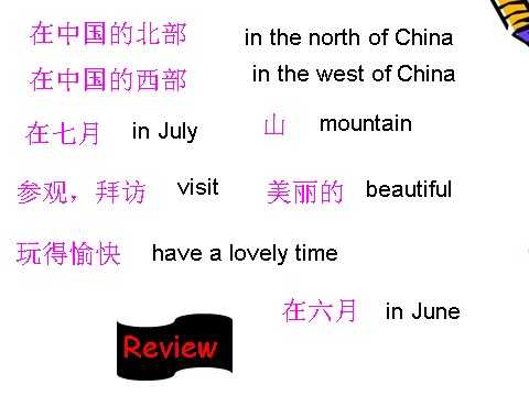 五年级下册英语（外研版三起点）Module6 Unit2 She visited the Tianchi Lakeppt课件第1页