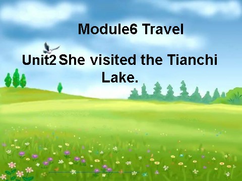 五年级下册英语（外研版三起点）外研版Module6 She visited the Tianchi Lakeppt课件第1页