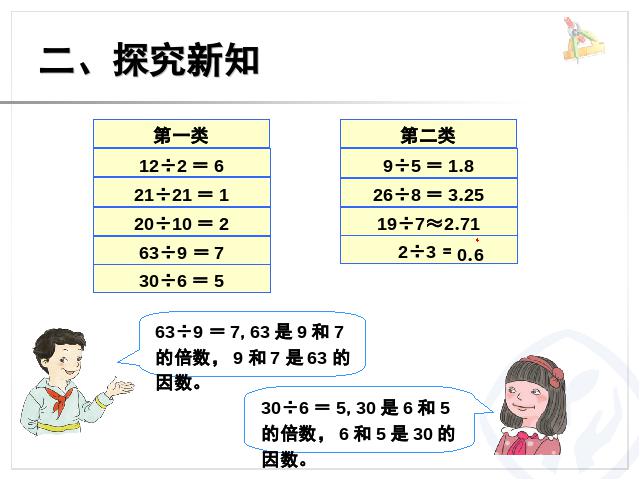 五年级下册数学（人教版）《2015年新版:因数和倍数例1》数学第7页