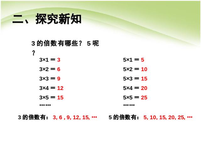 五年级下册数学（人教版）《第二单元:因数与倍数》(数学)第6页