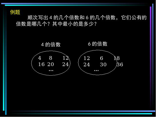 五年级下册数学（人教版）数学第四单元-《最小公倍数》第5页