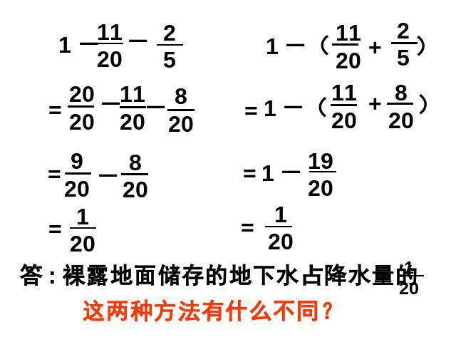 五年级下册数学（人教版）数学-《分数加减混合运算》(新)第8页