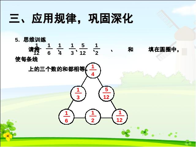 五年级下册数学（人教版）《2015年新版:分数的加法和减法例2》（第7页