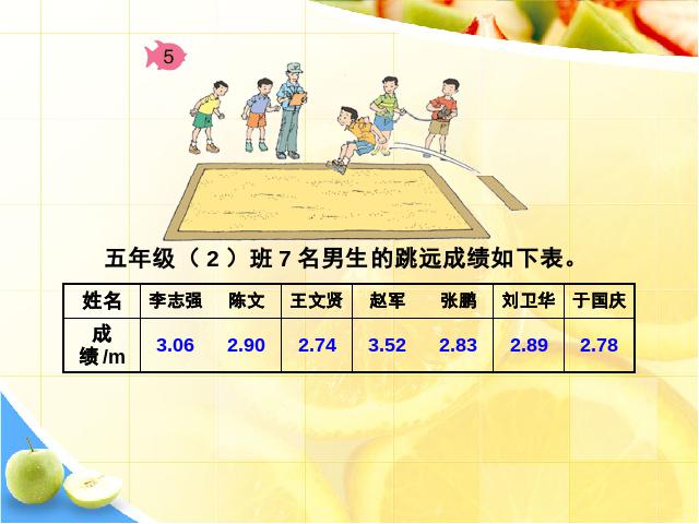 五年级下册数学（人教版）新数学-《中位数》(新课标)第6页