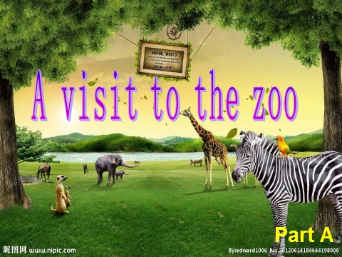 五年级下册英语（闽教版）春闽教版英语五下Unit 2《A visit to the Zoo》（Part A）ppt课件2第1页