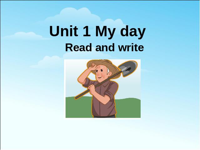 五年级下册英语(PEP版)pep《Unit1 My day B read and write》第1页