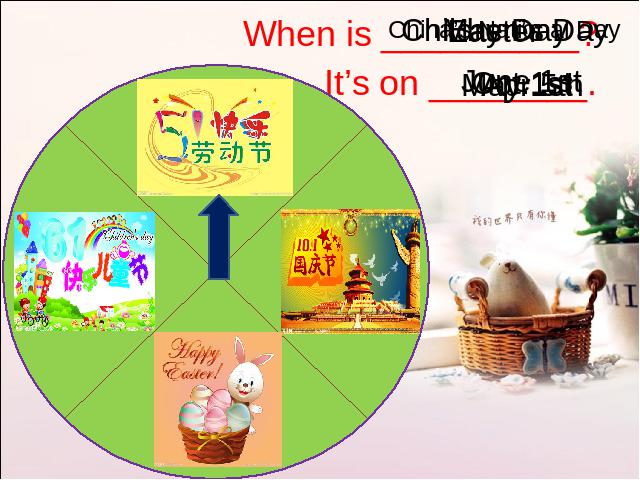 五年级下册英语(PEP版)教学《Unit5 When is Easter B let's talk》第5页