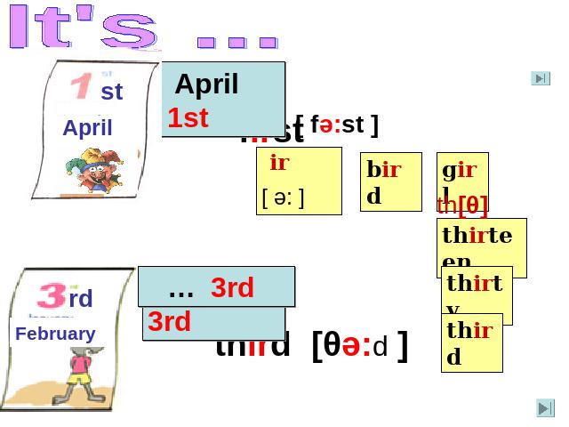 五年级下册英语(PEP版)《Unit5 When is Easter A let's learn》课件ppt第5页