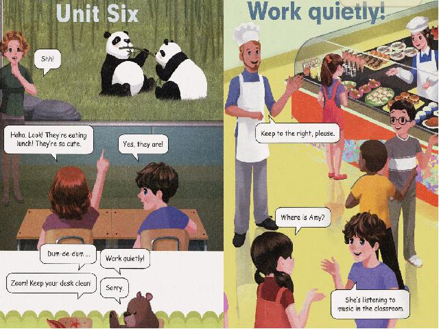 五年级下册英语(PEP版)《unit6 Work quietly》英语第2页