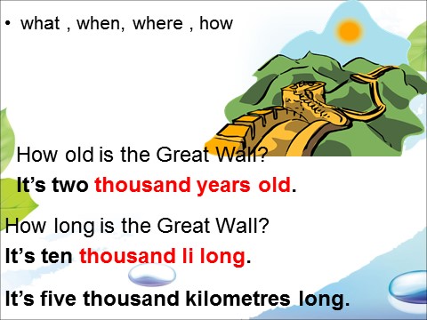 六年级上册英语（外研一起点）Module 1 Unit 1 How long is the Great Wall 课件第5页