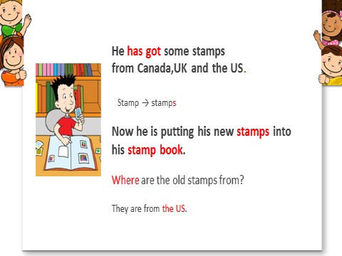 六年级上册英语（外研一起点）Module3 Unit1 Have you got any stamps from China 课件1第4页
