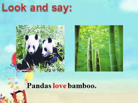 六年级上册英语（外研一起点）Unit 1 Pandas love bamboo---love用法第2页