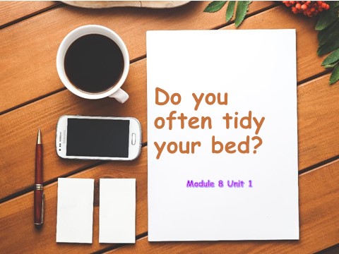 六年级上册英语（外研一起点）Module 8 Unit 1 Do you often tidy your bed 课件1第1页
