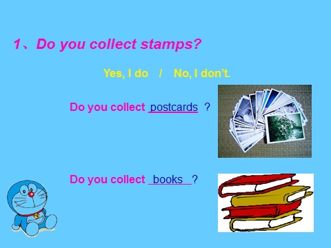 六年级上册英语（外研三起点）Module 3 Unit 1 Collecting stamps is my hobby. 课件第7页