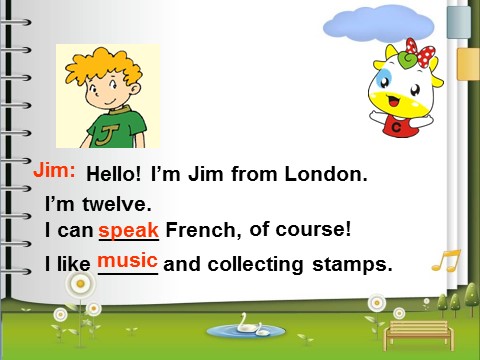 六年级上册英语（外研三起点）Module 5 Unit 2 I can speak Frenc第10页