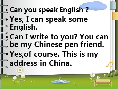 六年级上册英语（外研三起点）Module 5 Unit 2 I can speak Frenc第3页