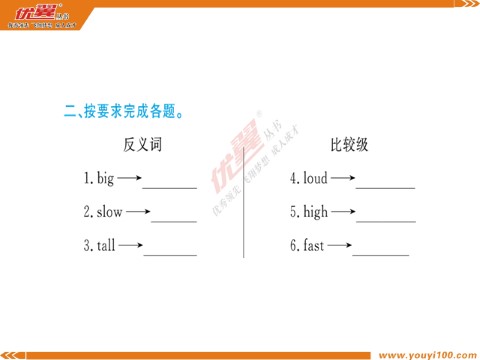 六年级上册英语（湘少版）Unit 9作业课件第10页