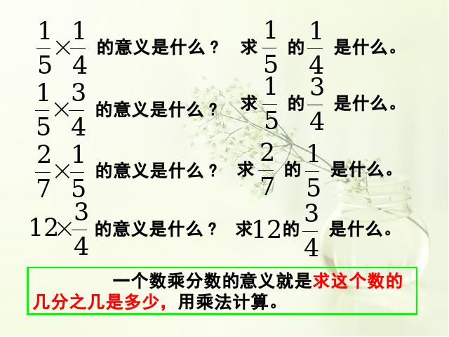 六年级上册数学（人教版）数学分数乘法《分数乘分数》第6页