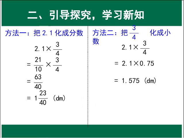 六年级上册数学（人教版）数学分数乘小数优质课第5页