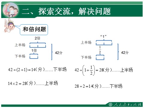 六年级上册数学（人教版）3.3《“和倍”“差倍”问题》教学课件第6页