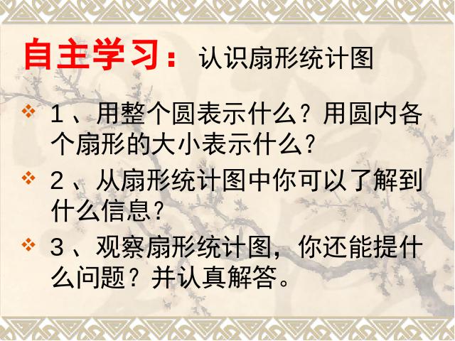 六年级上册数学（人教版）数学《扇形统计图》()第8页