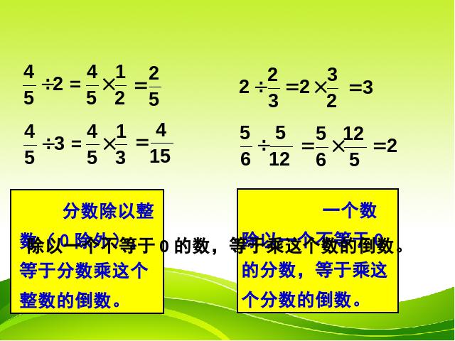 六年级上册数学（人教版）数学总复习第一课时_分数乘、除法第8页