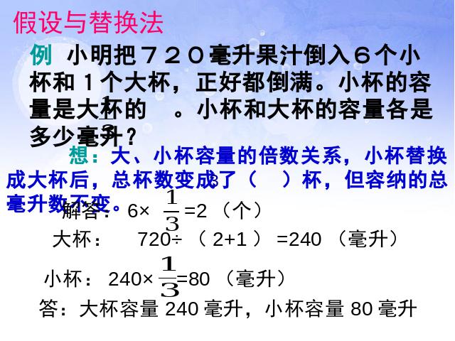 六年级上册数学（人教版）解决问题的策略(数学总复习)第8页