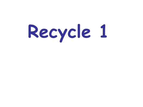 六年级上册英语(PEP版)recycle 3第1页