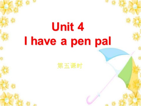 六年级上册英语(PEP版)Unit 4 第五课时第1页