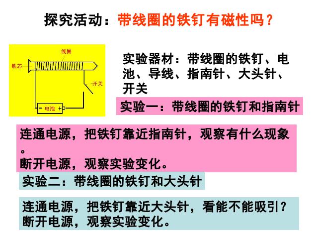 六年级上册科学科学第三单元“能量”《3.2电磁铁》（）第4页