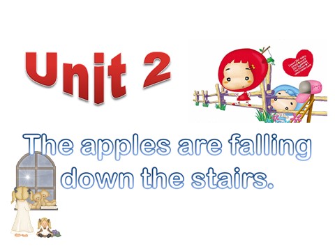 六年级下册英语（外研版三起点）教研课The apples are falling down the stairsppt课件第1页