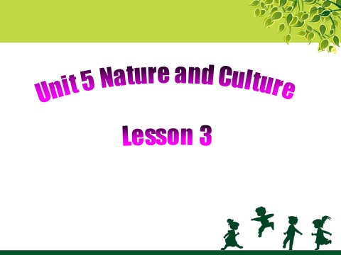 六年级下册英语(SL版)Unit 5 Nature and Culture Lesson 3 课件 1第1页