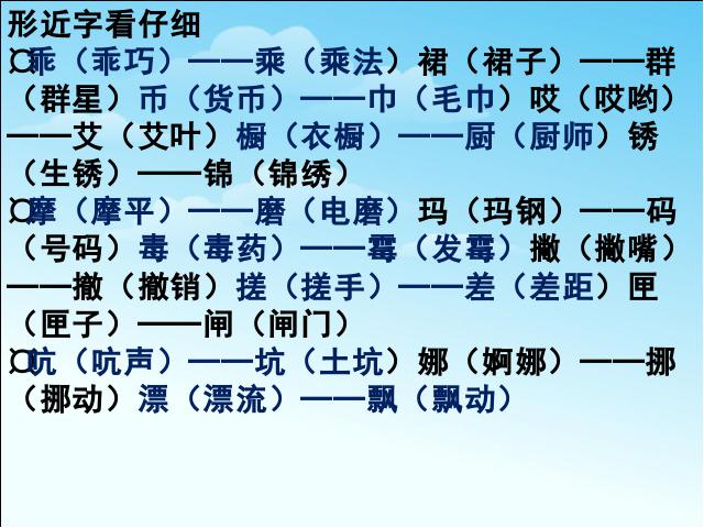 六年级下册语文《第四单元复习》语文公开课第6页