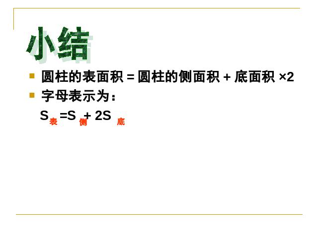 六年级下册数学（人教版）数学第二单元-《圆柱的表面积》第10页