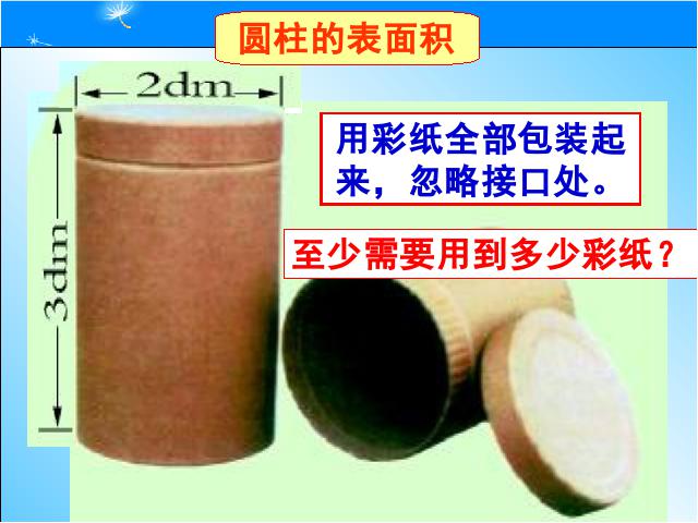 六年级下册数学（人教版）新数学第二单元-《圆柱的表面积》ppt教第4页