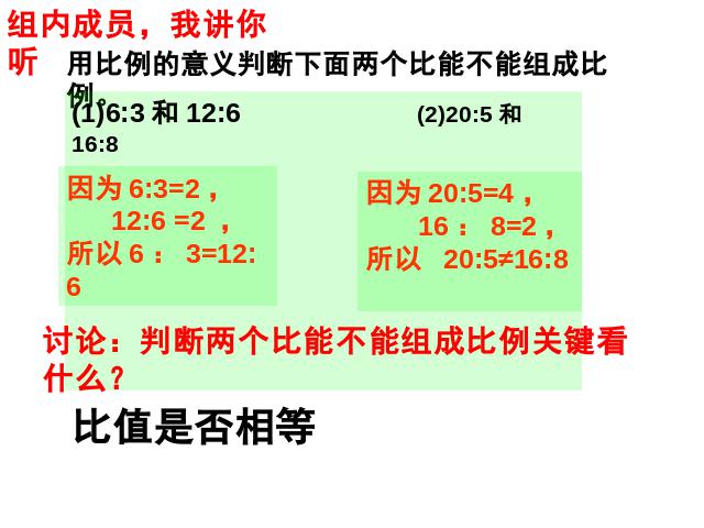 六年级下册数学（人教版）ppt数学课件-《比例的意义》第十二册第5页