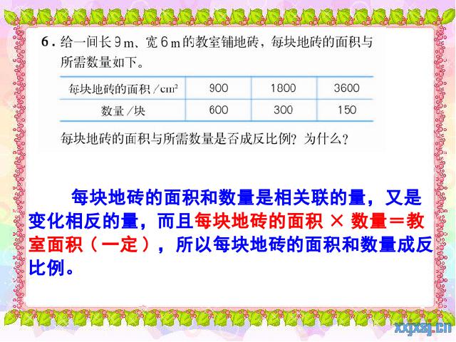 六年级下册数学（人教版）数学-《第三单元:成反比例的量》下载第7页