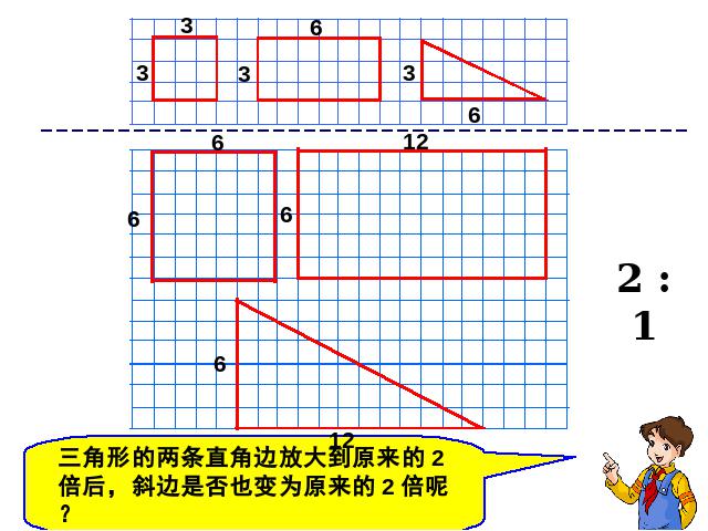 六年级下册数学（人教版）数学第三单元《图形的放大和缩小》第7页