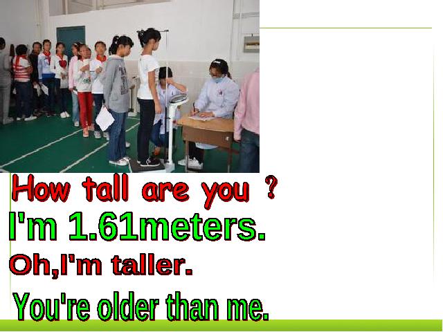 六年级下册英语(PEP版)《Unit1 How tall are you》英语第8页