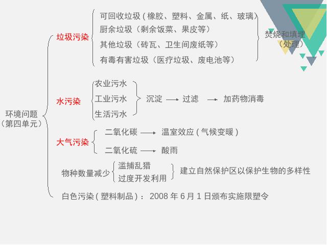 六年级下册科学教科版科学第四单元:环境和我们复习第2页