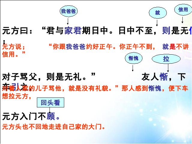 初一上册语文语文《第8课:陈太丘与友期雪》第8页