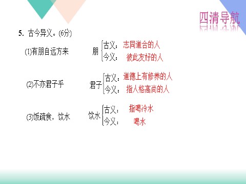 初一上册语文12.《论语》十二章练习题及答案下载第6页