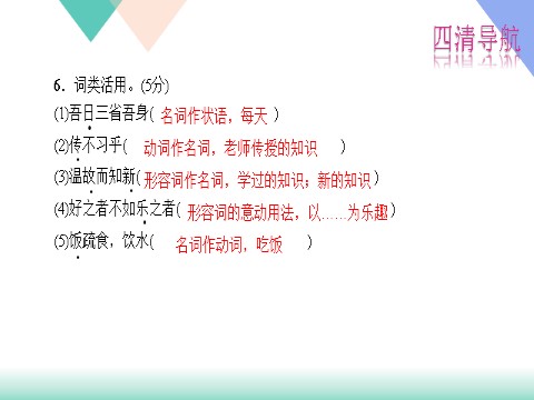 初一上册语文12.《论语》十二章练习题及答案下载第7页