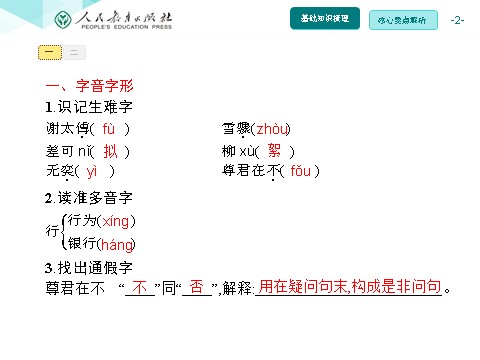 初一上册语文同步解析课件：8 《世说新语》二则第2页