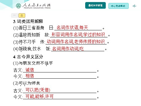 初一上册语文同步解析课件：11 《论语》十二章第6页