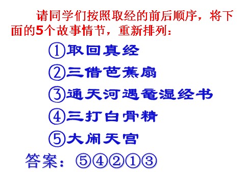 初一上册语文名著推荐与阅读《西游记》第6页