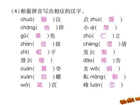 初一上册语文专题一 拼音与汉字第10页