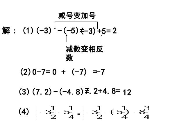 初一上册数学数学《1.3有理数的减法》ppt原创课件（）第7页