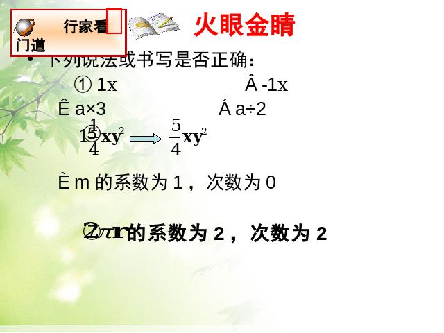 初一上册数学数学《2.1整式》教研课第3页